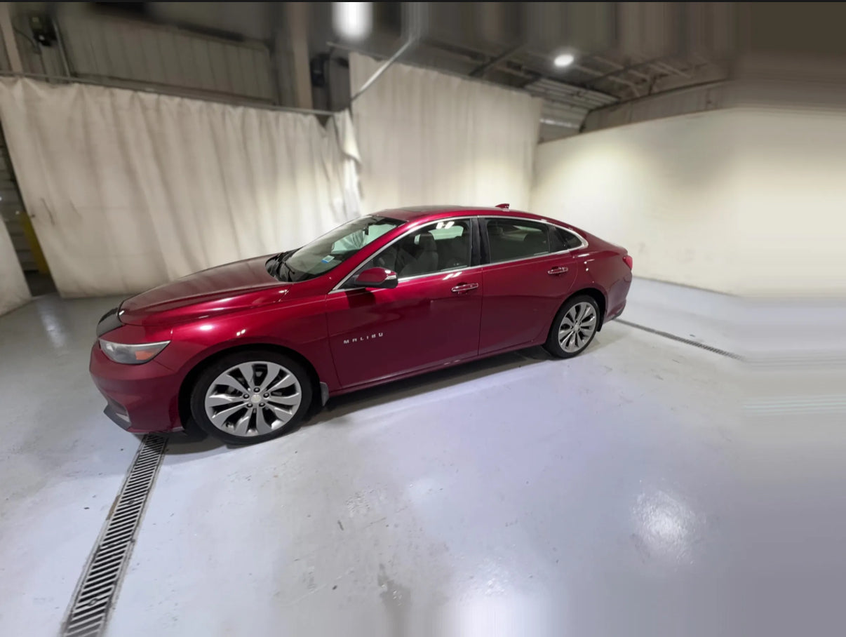 Red Chevy Malibu